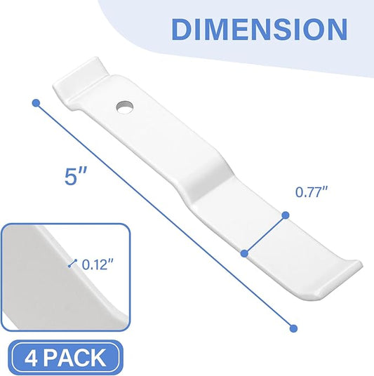 Wire Shelf Corner Support Bracket for ClosetMaid 1001, Ventilated Wire Shelving Corner Support, 4 Pieces