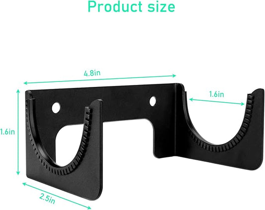 Ironing Board Holder Wall Mount, Ironing Board Hanger for T or Y Leg, Laundry Room Wall Hook for Iron Board Holder, Black