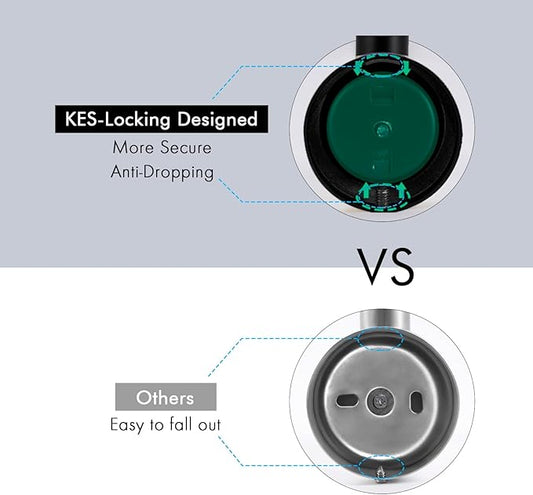 KES Bathroom Towel Hook Robe Hook Shower Kitchen Wall Hanging Hooks Wall Mount SUS 304 Stainless Steel Matt Black 2 Pack, A2164-BK-P2