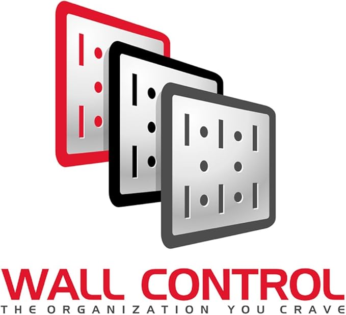 Wall Control Pegboard Shelf Divider for 9in Deep Pegboard Shelf Assembly for use Pegboard and Slotted Tool Board – Red (Pack of 2)
