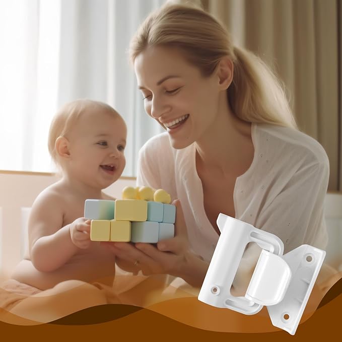 Baby Gate Replacement Parts Kit with Hardware, Wall Mounting Kit, Accessories - Brackets, Hooks, Latches, Screws for Mesh and Retractable Gates