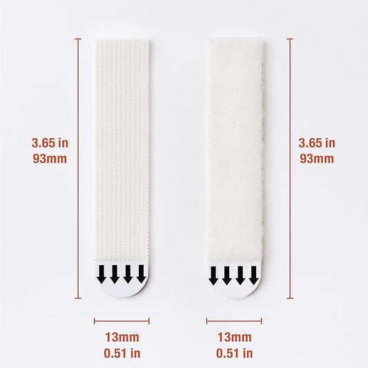 28-Pairs(56 Strips) Large Narrow Picture Hanging Strips, Removable Hook and Loop Tape Damage Free, Waterproof Adhesive Strips for Frame Hanging, Heavy Duty