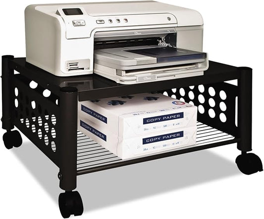 Mobile Underdesk Machine Stand, 21 x 17 x 11 Inches, Black (VF52009), One Size