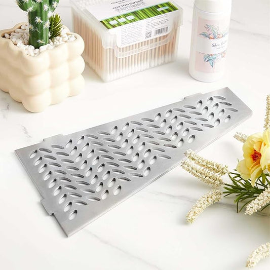 Quadrilateral Corner Shelf for Tiled Walls 12 Brushed 316 Stainless Steel 3/32 Thick Anchor Plate Bathroom Storage Shampoo Holder Organizer Kitchen Shelf