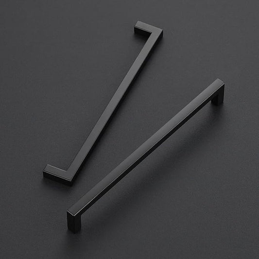 Ravinte 30 Pack Solid 7-1/2 Inch Center to Center Slim Square Bar Drawer Handles Kitchen Cabinet Handles Black Drawer Pulls Kitchen Cabinet Hardware Kitchen Handles Matte Black Cabinet Pulls