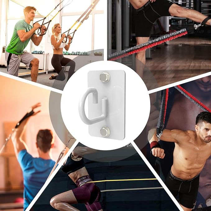 Resistance Band Wall Anchor, Wall Mount Workout Anchors for Home Gym Workouts,Body Weight Straps, Suspension Training, Exercise,Stretching,Yoga