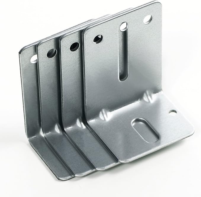 Garage Door Track Jamb Bracket J6, 4 Pack Garage Door Track Bracket, Heavy Duty Garage Door Parts for Garage Door Reinforcement