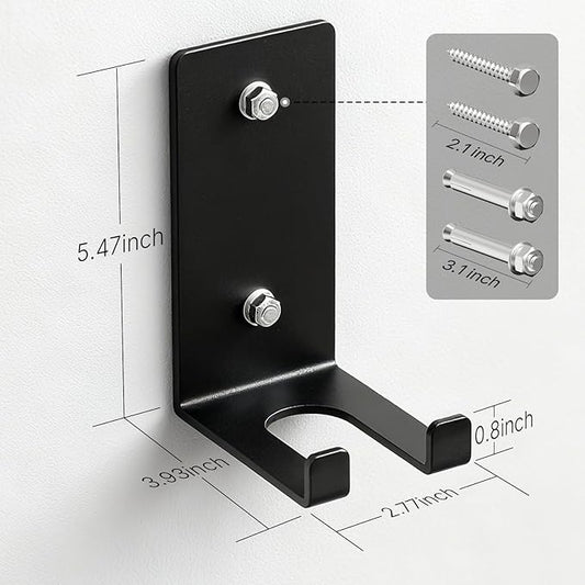 POWER GUIDANCE Olympic Barbell Hanger,Garage Gym Bar Wall Rack,Vertical Barbell Mount Rack,Space Saving Commercial or Home Gym Accessory