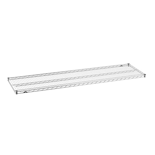 Metro Super Erecta 2172NC Chrome Shelf - Industrial Metal Wire Shelving for Restaurants, Kitchens, Home and More - 21"W x 72"L, 600 lbs. Capacity - Includes 1 Wire Shelf, Split Sleeves - NSF Certified