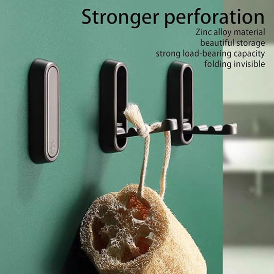 Heavy Duty Wall Hooks - 3pcs Silver Metal, 100% Metal, Modern Style, Suitable for Smooth Surfaces, Ideal for Coat, Towel, Bathroom, Wall Mount