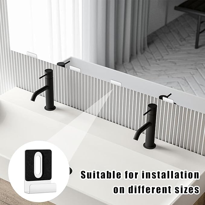 12 Pack Metal Mirror Holder Clips - Steel Heavy Duty Mirror Mounting Set with Screws,Ideal for Wall - Mounted Mirrors,Billboards,and More (Silver,1/4 Inch)