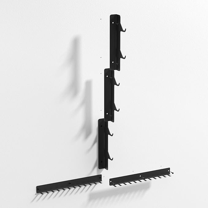 Lat Pull Down Bar Storage Rack Wall Mount,Gym Storage Wall Organizer for Lat Pulldown Attachments Cable Attachment, Gym Accessories, Workout Equipment, Home Gym Fitness Wall Storage Rack
