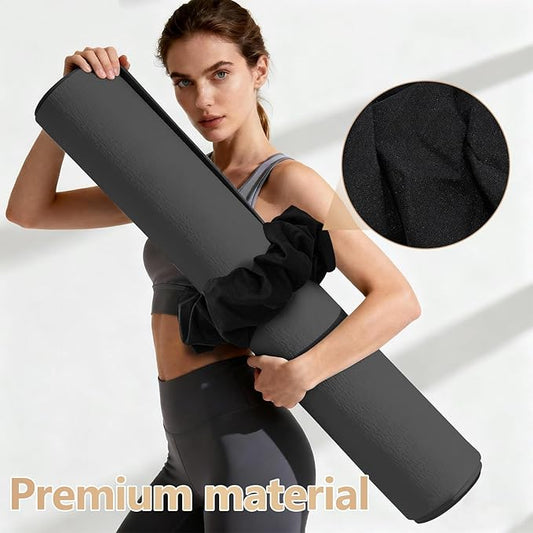 Yoga Mat Scrunchie - Stylish Holder, Durable & Elastic Fabric - Fits All Standard Mats (Mat Not Included)