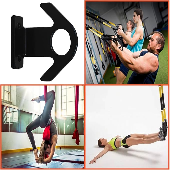 Resistance Band Wall Anchor(3PCS),Resistance Bands Wall Mount for Home Workouts & Yoga Gym,Resistance Band Hooks for Resistance Bands, Stretch Straps & Suspension Trainers (AFG)
