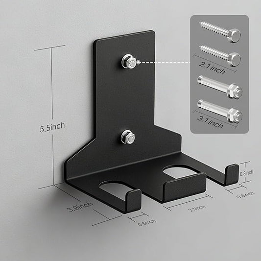 POWER GUIDANCE Olympic Barbell Hanger,Garage Gym Bar Wall Rack,Vertical Barbell Mount Rack,Space Saving Commercial or Home Gym Accessory
