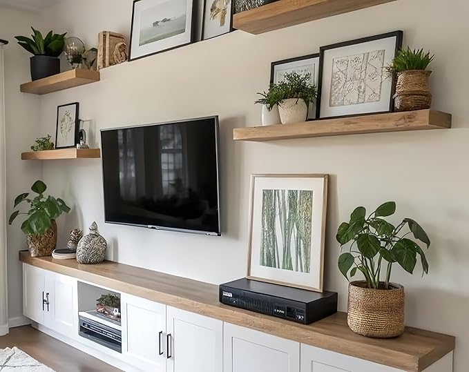 1 Pack Large Shelf Brackets Long Floating Shelf Bracket Invisible Floating Shelf Hardware Heavy Duty Floating Mantel Brackets(70"X4"X3")