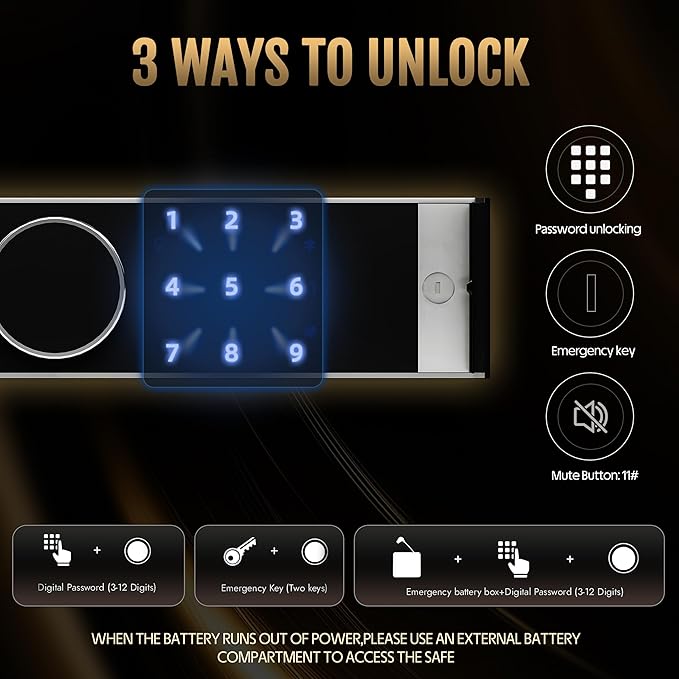 8.6 Cu Ft Extra Large Home Safe with Fireproof and Waterproof Bag,Heavy Duty Double Door Security Safe Box with Removable Shelves,Digital Safes with Hidden Lock Box for Cash Files Office