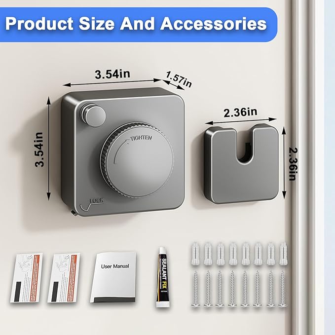 Retractable Clothesline Indoor, Non-Sagging Outdoor Clothes Drying Line Retracting Heavy Duty Clothes Drying Laundry Line Wall Mounted Stainless Steel Line - 15.6 Feet (1, Gray)