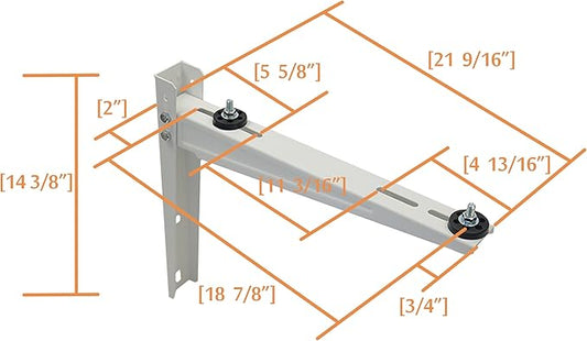 JEACENT Mini Split Wall Mounting Bracket for Ductless Air Conditioner 9,000-36,000BTU Condensers