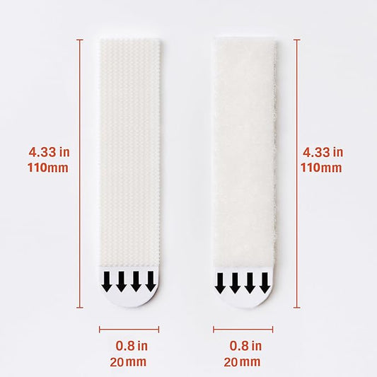20-Pairs(40 Strips) XL Picture Hanging Strips, Removable Hook and Loop Tape, Picture Hanger Damage Free, Adhesive Strips for Frame Hanging and Christmas Decorations, Heavy Duty