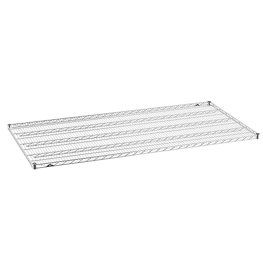 Metro Super Erecta 3672NC Chrome Shelf - Industrial Metal Wire Shelving for Restaurants, Kitchens, Home and More - 36"W x 72"L, 600 lbs. Capacity - Includes 1 Wire Shelf, Split Sleeves - NSF Certified