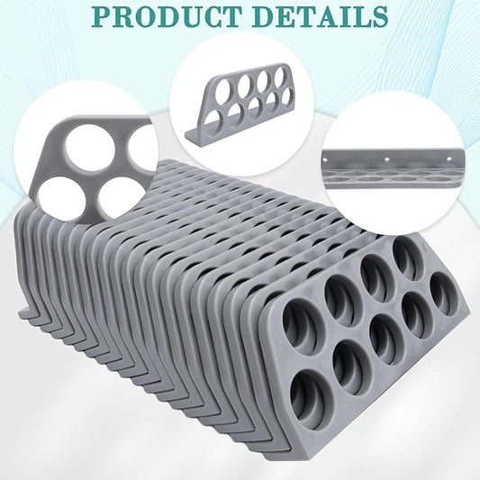 20 Pack Cable Chase-Wire Bracket, Cable Support Wire Bracket Holder for NMB Electrical Cord Organized Management, 9-Hole 1-Inch Diameter
