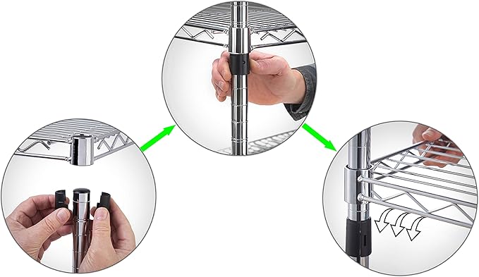 24" Deep x 42" Wide x 27" Height Wire Shelving Kit | 2-Tier | NSF Commercial Storage Rack Unit