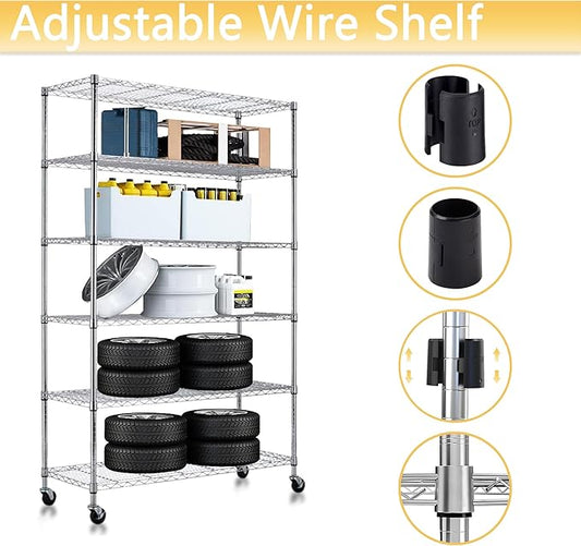 Wire Shelf Clips,26 Packs Wire Shelving Shelf Lock Clips for 1" Post- Shelving Sleeves,13 Pairs of Wire Rack Lock Clip,Fits with Thunder Group,Alera,Metro,Honey Can Do,Regency,Eagle& More