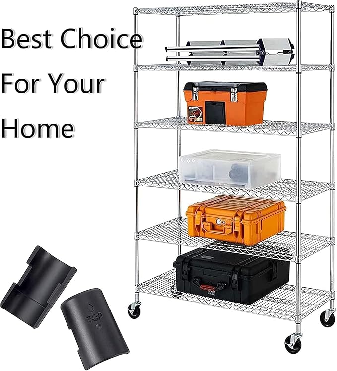 Wire Shelf Clips 8 Pack Wire Rack Lock Clip Replacements for 3/4 Inch Post Fit for Wire Shelving Sleeves System