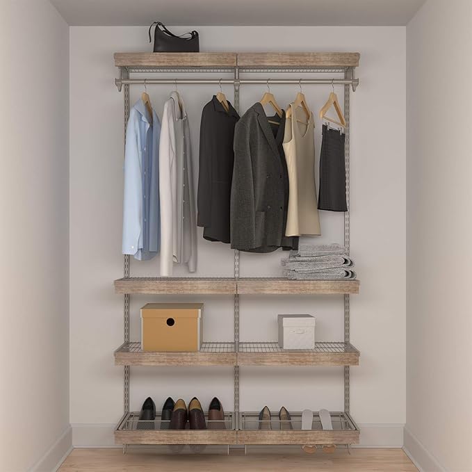 Knape & Vogt Closet Culture 0.75 in. D. x 23 in. W x 2.5 in. H Driftwood Wood Shelf Fascia for Closet System