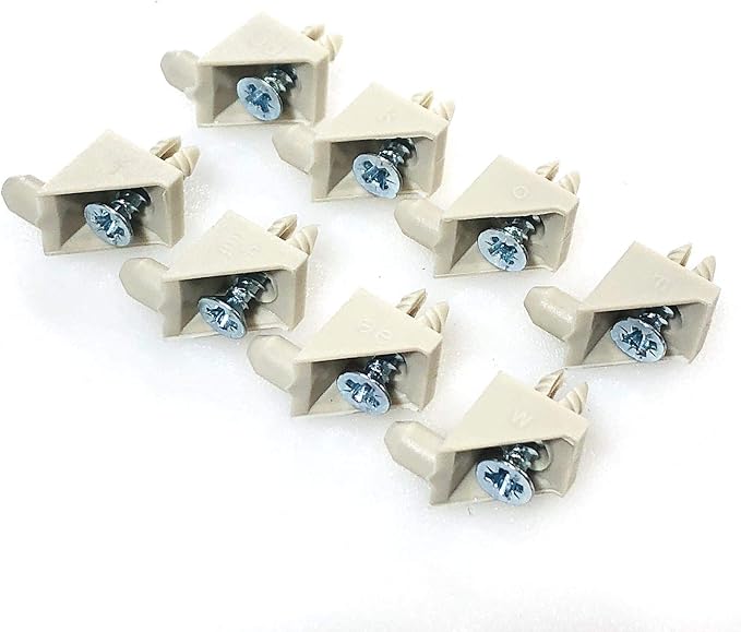 ReplacementScrews Beige Shelf Support Pins Compatible with IKEA Part 115344 (Pax, KOMPLEMENT) (Pack of 8)