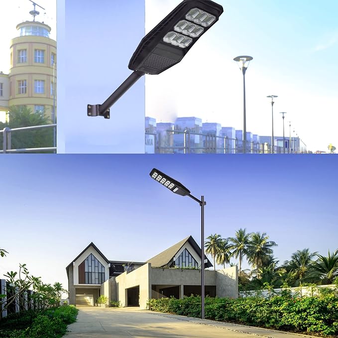 Street Light Pole,Street Light Mounting Arm Black Metal Thickened Pipes Rustproof Waterproof Barn Light Fixture Adaptor Outdoor Arm for Led Light,Wall Mounted (12 inch Black Thicken)