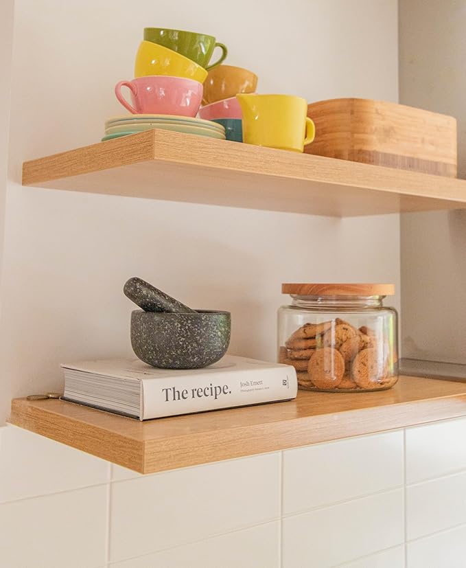 Heavy Duty Floating Shelf Bracket 16 inch, Hidden Shelf Bracket for Mantel and Shelving, Max Load 200 lbs if Mounted on Studs, Invisible Bracket for Floating Shelves (with Premium Build kit)