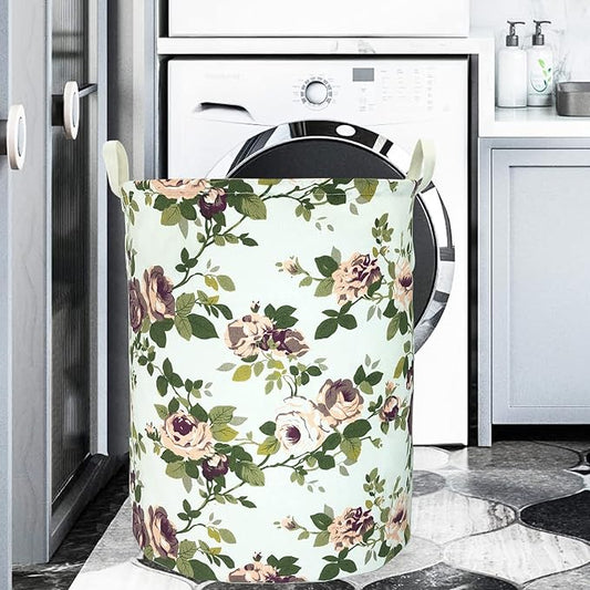Merdes 19.7’’ Waterproof Foldable Laundry Hamper, Dirty Clothes Laundry Basket, Linen Bin Storage Organizer for Toy Collection (Laurel)