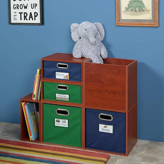 Niche Cubo Half Size Stackable Storage Cube- Warm Cherry (PC1206WC)