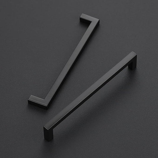 Ravinte 20 Pack Solid 6-1/4 Inch Center to Center Slim Square Bar Drawer Handles - Cabinet Hardware Pulls in Matte Black for Kitchen