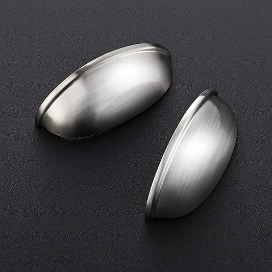 Ravinte 30 Pack 3" Drawer Pulls Brushed Nickel Cabinet Pulls Kitchen Hardware Cabinet Handles Drawer Handles Knobs 3 inch Hole Center