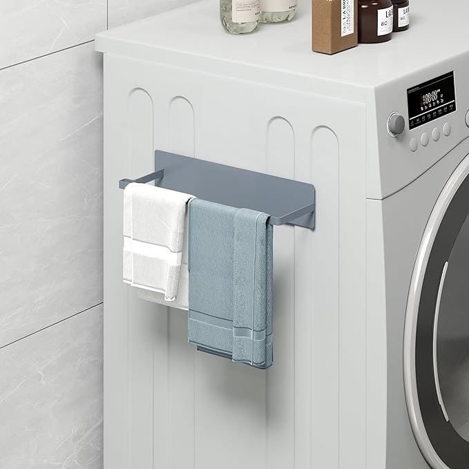 Magnetic Hanger Organizer, Thipoten Hangers Holder for Washing Machine, Holding up to 30 velvet/wire/plastic hangers, Perfect Space Saver for Laundry Room (2, Grey)