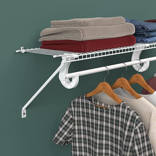 ClosetMaid 5629 Support for SuperSlide Hanging Bar, White 10 Pack