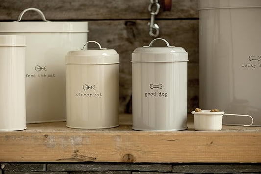 Premier Housewares Adore Pets Good Dog Food Storage Canister, 1.2 L - Natural