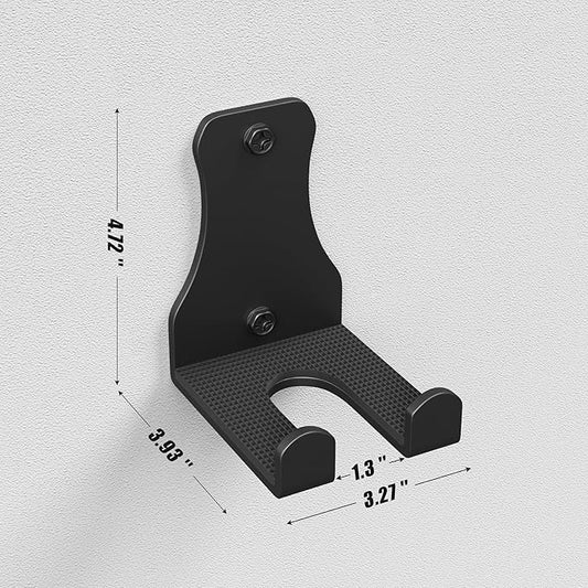 Barbell Wall Holder, Durable Olympic Barbell Hanger with Protective Pad, Space Saving Barbell Holder for Squat Rack, Home Gym and Garage, Holds Under 33mm Bar Size