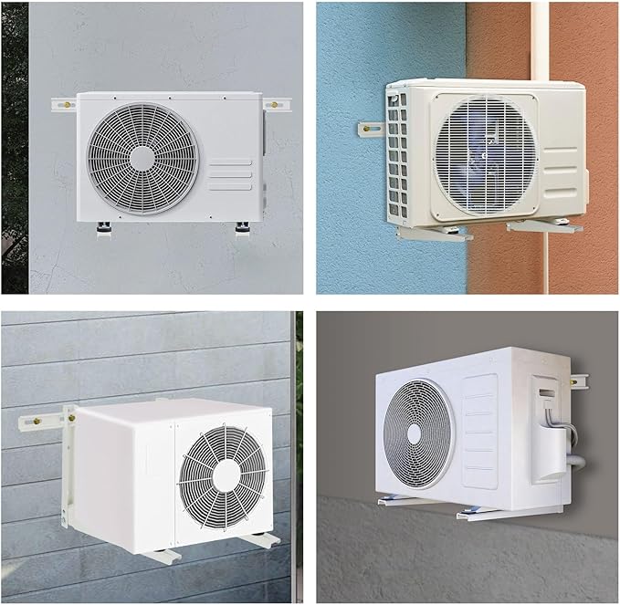 Mini Split Air Conditioner Bracket, Outdoor Wall Mounting Bracket for Ductless Mini Split Air Conditioner Heat Pump Systems, Universal,7000-18000 Btu AC Units, Heavy Duty Support up to 270 LBS