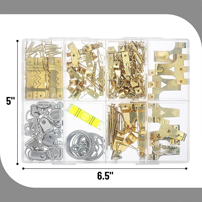 Mr. Pen- Picture Hanging Kit, 276 Pcs, Hangers, Nails, Hooks, Wall Hanging Kit, Frame Hardware