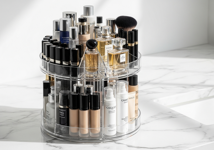 Rotating Makeup Organizers