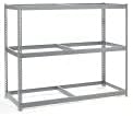 Global Industrial Wide Span Rack With 3 Shelves No Deck, 900 Lb Capacity Per Level, 72" W x 48" D x 60" H