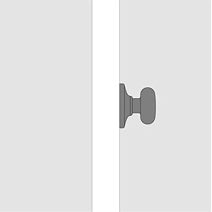 Kwikset 94880-570 Tylo Half-Dummy Knob in Polished Brass (Pack of 2)