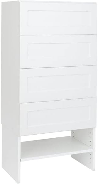 Modular Closets Vista Collection Legs for Tower Units (add on) (White, 31.5" Wide)