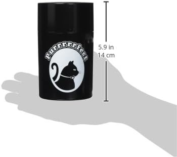 Tightpac America, Inc. Pawvac 6 Ounce Vacuum Sealed Pet Food Storage Container; Black Cap & Body/White Cat