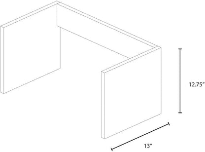 Modular Closets Vista Collection Legs for Tower Units (add on) (Grey, 31.5" Wide)