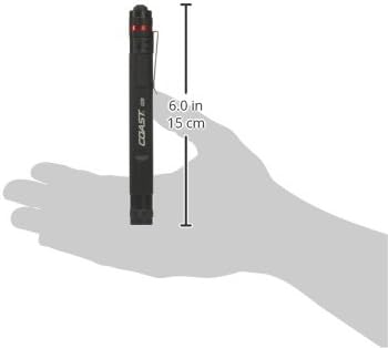 Coast G20 Inspection Beam LED Penlight with Adjustable Pocket Clip and Consistent Edge-to-Edge Brightness, Black, 54 lumens,2 Pack